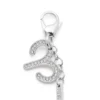 charm aries Yapay elmaslı metal Koç burcu charm