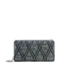 Charm-D continental zip l Argyle kapitone denim fermuarlı cüzdan Charm-D continental zip l Argyle kapitone denim fermuarlı cüzdan