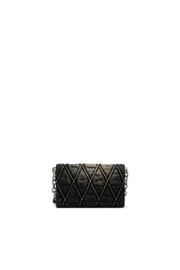 Charm-D cüzdan askısı Argyle kapitone denim cüzdan Charm-D cüzdan askısı Argyle kapitone denim cüzdan