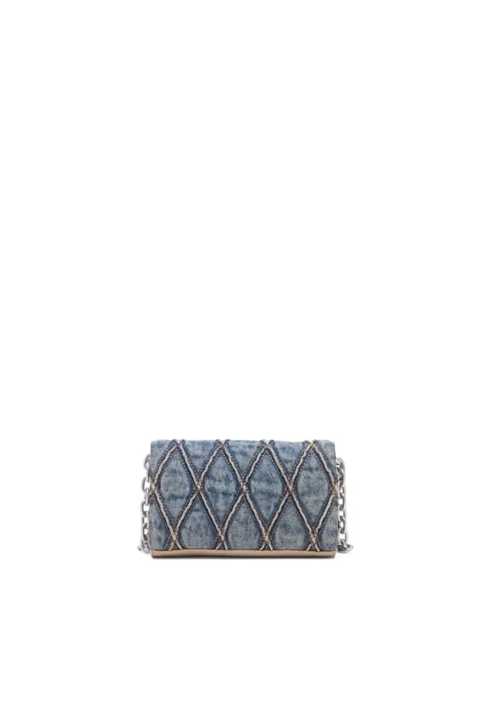 Charm-D cüzdan askısı Argyle kapitone denim cüzdan Charm-D cüzdan askısı Argyle kapitone denim cüzdan