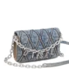 Charm-D cüzdan askısı Argyle kapitone denim cüzdan Charm-D cüzdan askısı Argyle kapitone denim cüzdan
