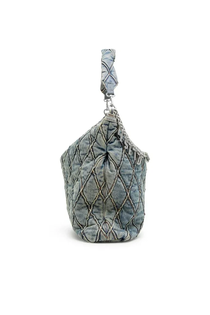 charm-d hobo Argyle kapitone denim Charm-D-Large hobo çanta