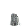 charm-d kova çanta Argyle kapitone denim Charm-D S-Mini kova çanta