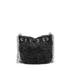charm-d kova s Charm-D S-Mini kova çanta, işlenmiş kapitone denim