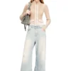 charm-d omuz çantası Charm-D S-Küçük kapitone denim el çantası