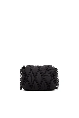 charm-d omuz çantası Kapitone naylon Charm-D S-Small omuz çantası