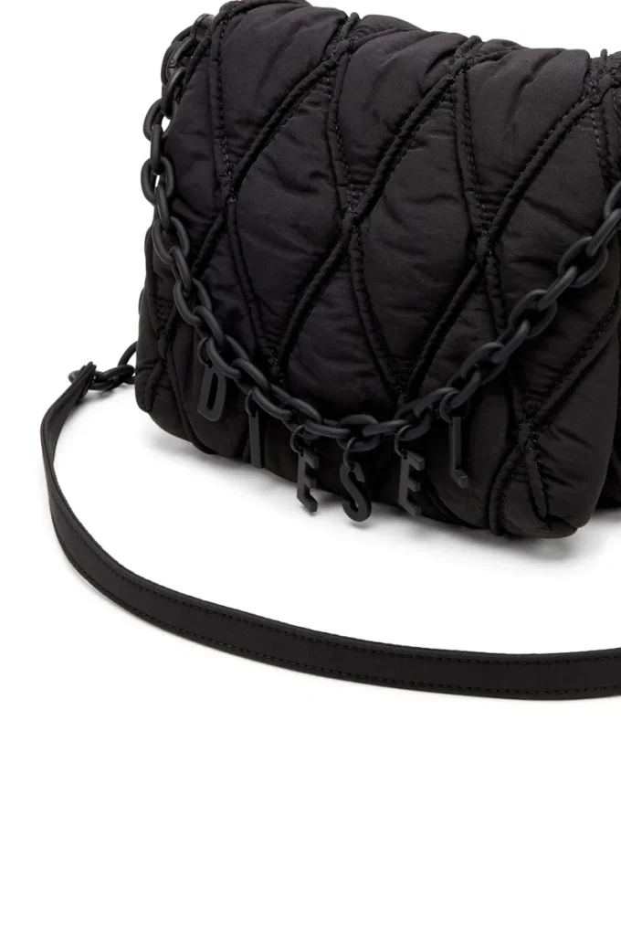 charm-d omuz çantası Kapitone naylon Charm-D S-Small omuz çantası