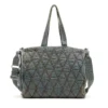 charm-d shopper Argyle kapitone denim Charm-D-Tote çanta