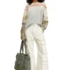 charm-d shopper Argyle kapitone denim Charm-D-Tote çanta