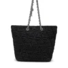 charm-d shopper m Charm-D-Tote çanta, kapitone denim