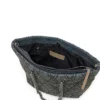 charm-d shopper m Charm-D-Tote çanta, kapitone denim
