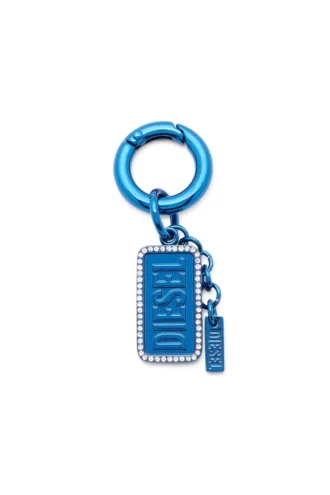 charm-diesel Diesel logolu ve yapay elmaslı metal anahtarlık