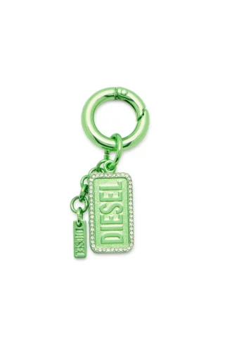 charm-diesel Diesel logolu ve yapay elmaslı metal anahtarlık
