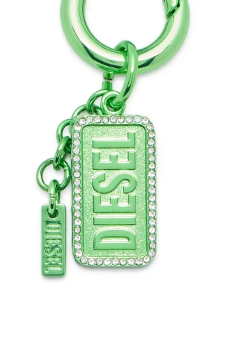 charm-diesel Diesel logolu ve yapay elmaslı metal anahtarlık