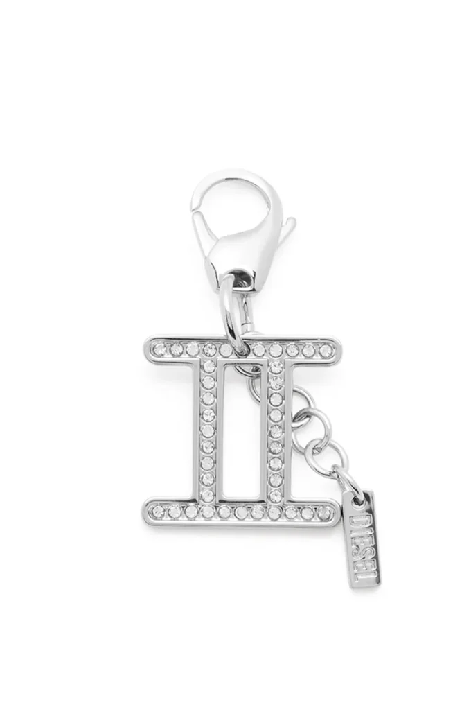 charm gemini Rhinestones ile Metal İkizler burcu charm