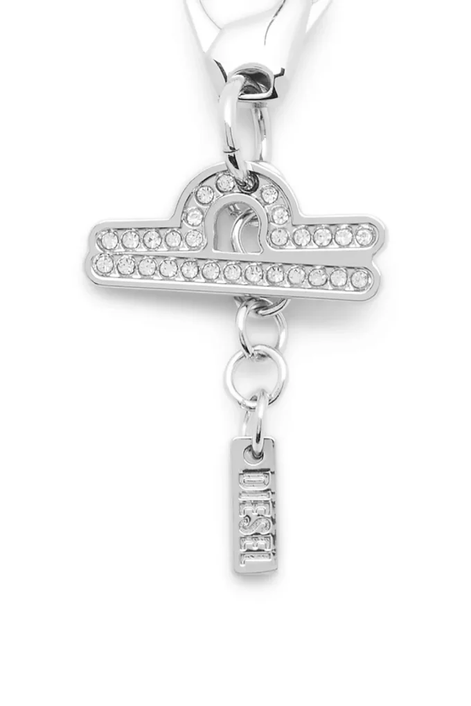 charm libra Rhinestones ile Metal Terazi burcu charm