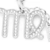 charm virgo Rhinestones ile Metal Başak burcu charm