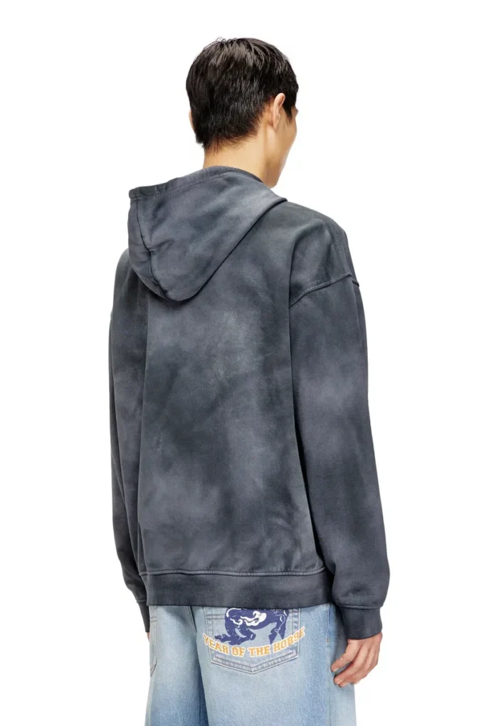 cl-s-boxt-hood-horse At grafiği baskılı kapüşonlu sweatshirt