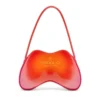 coconut bl_m çanta Lotus desenli Double-D-Glossy omuz çantası