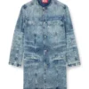 d-aberd-fsh1 Lazerle işlenmiş pamuk-kenevir denim ceket