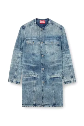 d-aberd-fsh1 Lazerle işlenmiş pamuk-kenevir denim ceket