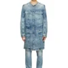 d-aberd-fsh1 Lazerle işlenmiş pamuk-kenevir denim ceket