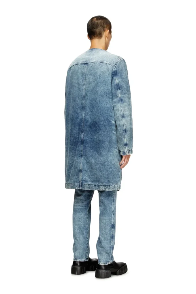 d-aberd-fsh1 Lazerle işlenmiş pamuk-kenevir denim ceket