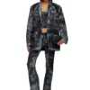 d-bla-dev-fse İnce çizgili devoré denim blazer