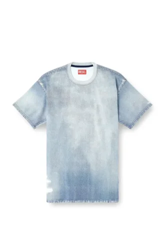 d-box jogg T-shirt, baskılı ağartma efekti JoggJeans