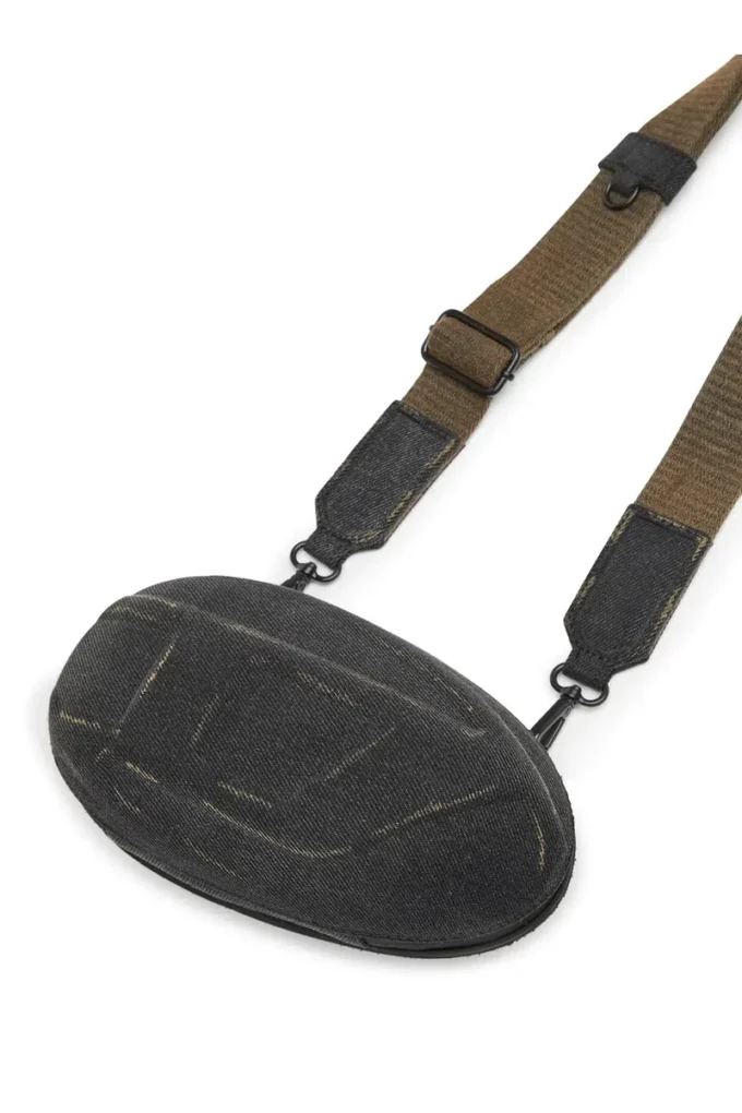 d-clutch D-Clutch-Oval D Clutch işlenmiş denim