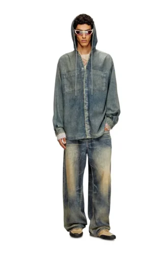 d-dewny-hood-s2 Mermer desenli kaplamalı denim overshirt