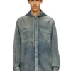 d-dewny-hood-s2 Mermer desenli kaplamalı denim overshirt