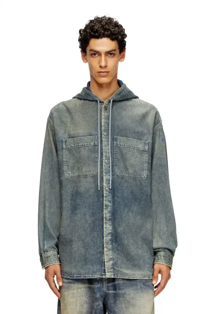 d-dewny-hood-s2 Mermer desenli kaplamalı denim overshirt