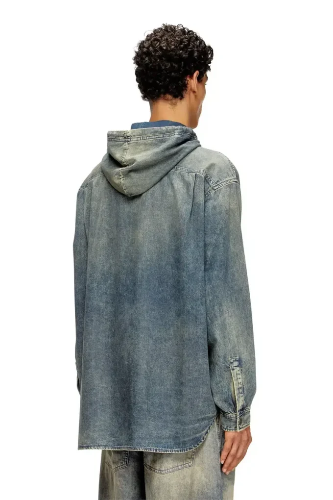 d-dewny-hood-s2 Mermer desenli kaplamalı denim overshirt