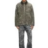 d-elmo-fsh Houndstooth dokuma denim ceket