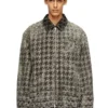 d-elmo-fsh Houndstooth dokuma denim ceket