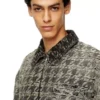 d-elmo-fsh Houndstooth dokuma denim ceket