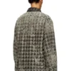 d-elmo-fsh Houndstooth dokuma denim ceket