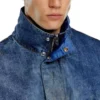 d-flow-fse Kir efekti denim pullover ceket