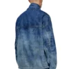 d-flow-fse Kir efekti denim pullover ceket