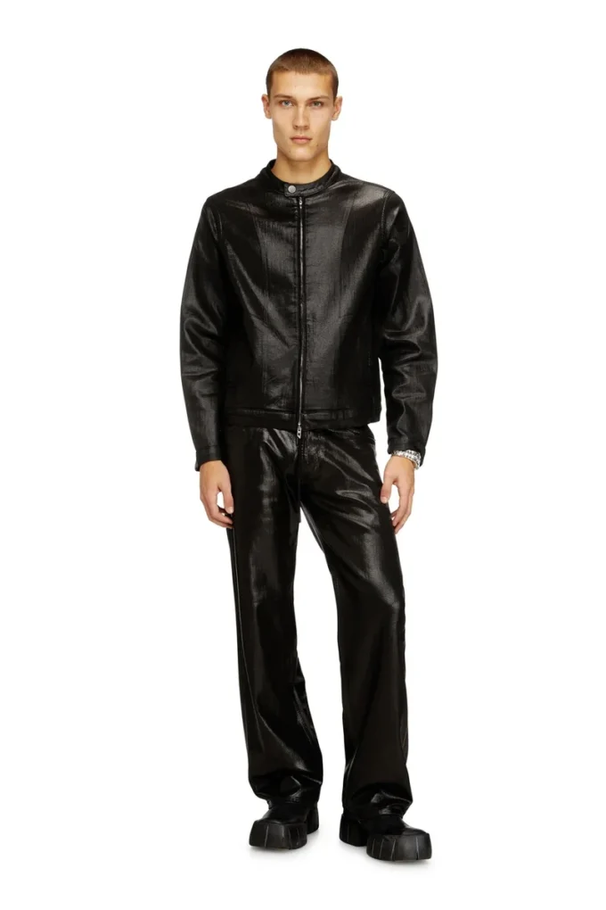 d-glory jogg Parlak kaplamalı JoggJeans Moto ceket