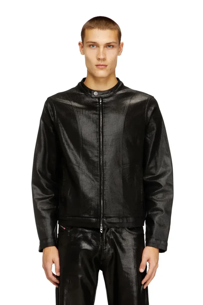 d-glory jogg Parlak kaplamalı JoggJeans Moto ceket