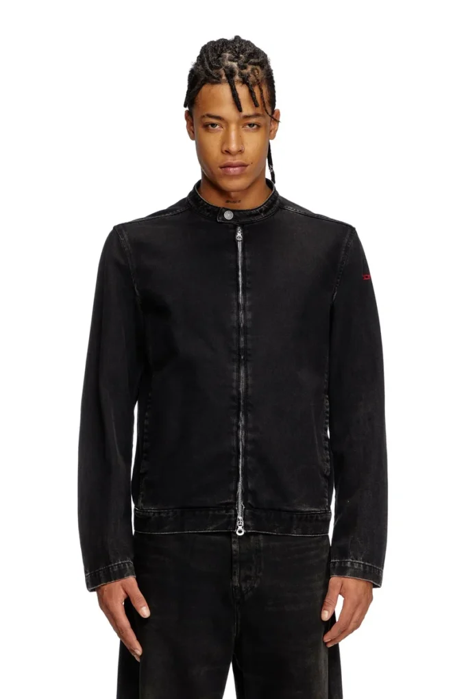 d-glory Temiz yıkamalı denim moto ceket d-glory Temiz yıkamalı denim moto ceket