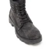 d-hammer bağcıklı D-Hammer-Denim ve deri combat botlar