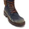 d-hammer bağcıklı D-Hammer-Combat botları, denim ve süet