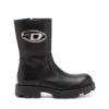 d-hammer bkr d w Parlak deri D-Hammer-Biker botlar