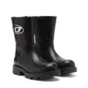 d-hammer bkr d w Parlak deri D-Hammer-Biker botlar