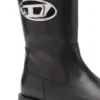 d-hammer bkr d w Parlak deri D-Hammer-Biker botlar