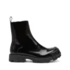 d-hammer bt zip d Oval D burunlu D-Hammer-Leather Chelsea botlar