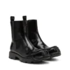 d-hammer bt zip d Oval D burunlu D-Hammer-Leather Chelsea botlar